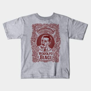 Rodolfo Biagi (in red) Kids T-Shirt